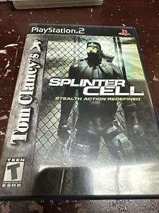 Splinter Cell Stealth Action Redefined PS2 Sony PlayStation 2 Complete W Manual - Picture 1 of 6