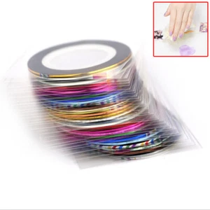 30 Pcs Mix Colors Rolls Striping Tape Line DIY Nail Art Tips Decoration Sticker - Picture 1 of 6