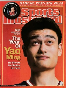 2-10-03 Sports Illustrated Rockets Yao Ming Newstand Issue No Mailing Label - Picture 1 of 1