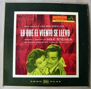 GONE WITH THE WIND Max Steiner OST ARGENTINA 50s 10" LP Vivian LEIGH Clark GABLE - Picture 1 of 4