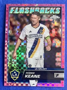 Robbie Keane 2023 Topps Chrome MLS PINK XFRACTOR FLASHBACKS #15 LA GALAXY - Picture 1 of 2