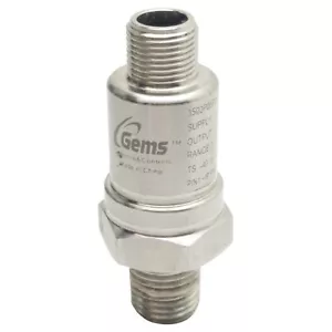 Gems 3500P05P0G02E000 Drucksensor, 12-30VDC, 0-200psi, M12 4-Pin, 1/4 Zoll NPT - Bild 1 von 5
