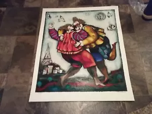 MICHAEL KACHAN "THE KISS" handsignierte limitierte Auflage Serigrafie Kunst 30" x 25" - Bild 1 von 5