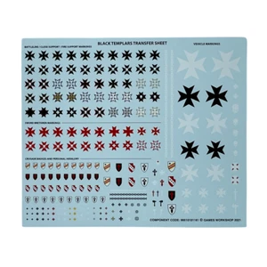 Warhammer 40k Black Templars Transfer sheet New - Picture 1 of 1