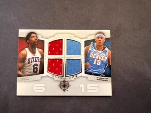 2007-08 NBA Ultimate Collection Julius Erving Patch /99 Dual Carmelo Anthony - Picture 1 of 6