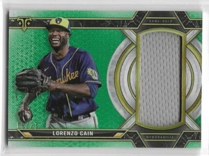 Lorenzo Cain 2021 Triple Threads, Jumbo relic #d 19/27 ! MILWAUKEE BREWERS - Picture 1 of 1