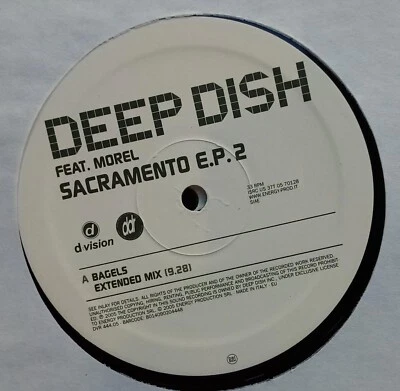 DEEP DISH Feat. Morille - Sacramento EP 2 - 2005 D:vision Italy - 2xVinyl 12 " - Photo 1/4