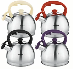 Klausberg 1,8L Wasserkessel Flötenkessel Teekessel Pfeifkessel Edelstahl KB-7043