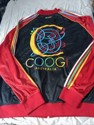 VTG Coogi Heritage Full Zip Track Jacket 4Xl Black Bright  Embroidered AUSTRALIA - Image 1 of 4