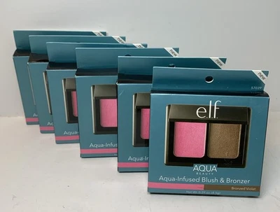 Elf Cosmetics Aqua Beauty Blush Bronzer 57039 Bronzed Violet 2.9 Ounce 6 Pack - Image 1 of 2