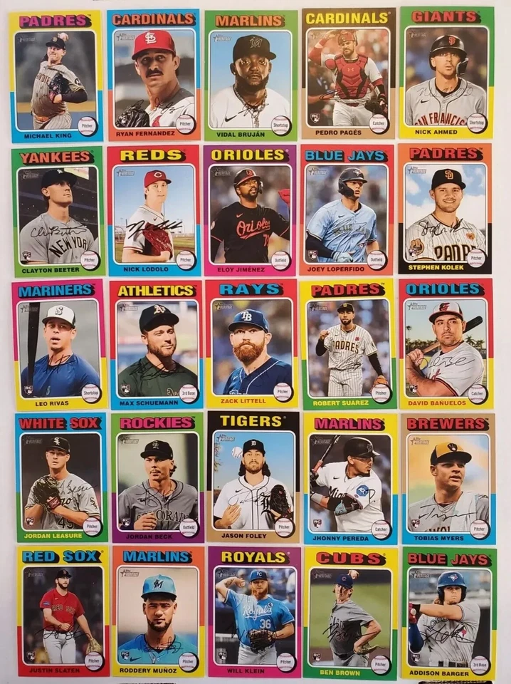 2024 Topps Heritage High Numbers 701-725 #SP Short Prints Pick Your Cards - Image 1 of 1