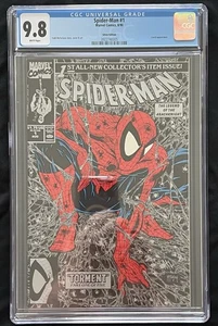 🔥 Spider-Man #1 (Edizione Argento) | CGC 9.8 Pagine Bianche | 🔥Todd McFarlane 🔥🔥 - Foto 1 di 2