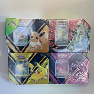 Pokémon TCG - COSTCO 4 Pack Tins Set - NIB SEALED - V Powers & V Striker - Bild 1 von 6