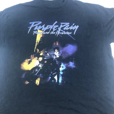 The Prince Estate Purple Rain Tee Shirt  Size ( XXL ) 100% Cotton Black - Image 1 of 4