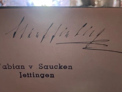 Claus Schenk Graf Von Stauffenberg  AUTOGRAMM RAR SELTEN WWII Original Nazi - Bild 1 von 4