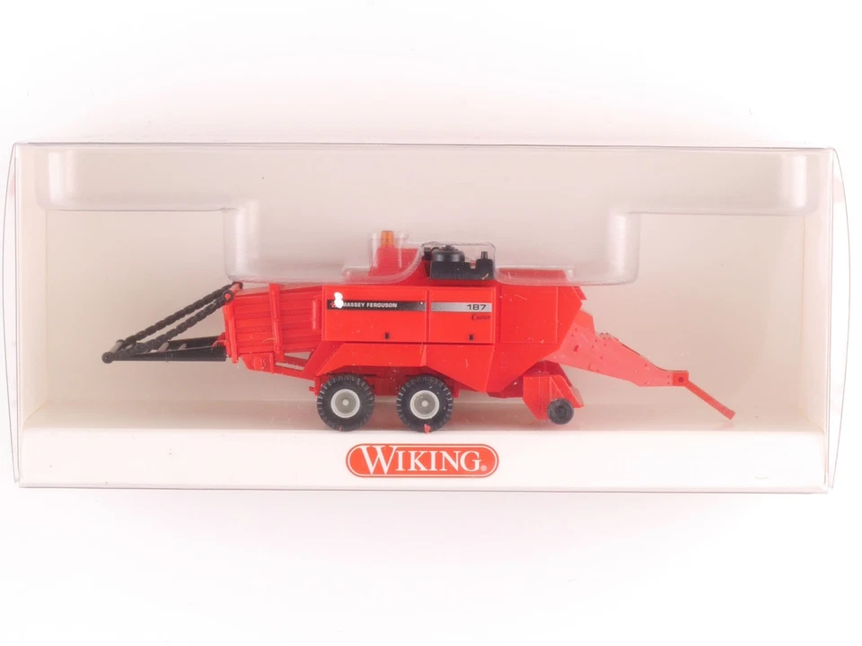 Wiking 3960128 Mf 187 Square Baling Press Pendant Mint! Boxed Sg 1705-20-74 - Image 1 of 2