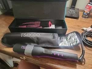 TSEKIDO Hair Straightener and Curler 2 in 1, Professional Titanium Flat Iron - Picture 1 of 6