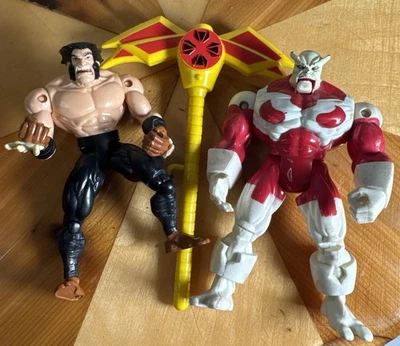 Biz Lote 2 X-Men: X-Force: Caliban & Ninja Force Wolverine con personal de tiro Foto 1 de 4