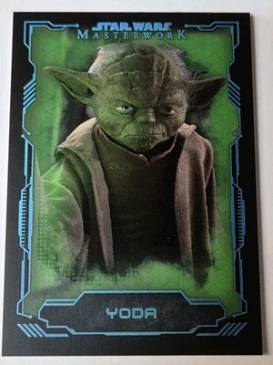 Yoda 2016 Topps Star Wars Masterwork Green Parallel #09/50 Color Match Card #59 - Image 1 of 2
