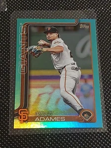2025 Topps Series 2 - Willy Adames #521 Aqua Holo Foil - Bild 1 von 3