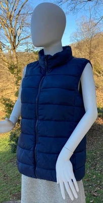 Chaleco acolchado de poliéster embalable azul marino Jackson Hole talla X grande Foto 1 de 4