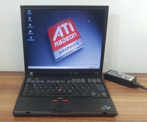 IBM Thinkpad T42 Intel Pentium 1,7GHz 1024MB/40GB ATi Radeon 7500 IR LPT - Picture 1 of 9