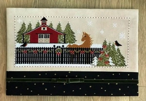 Stallion's Christmas by Twin Peak Primitives cross stitch pattern - Picture 1 of 1