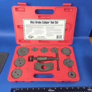OEM Tools 27111 Disc Brake Caliper Tool Set Front & Rear Brake Piston Compressor - Foto 1 di 7