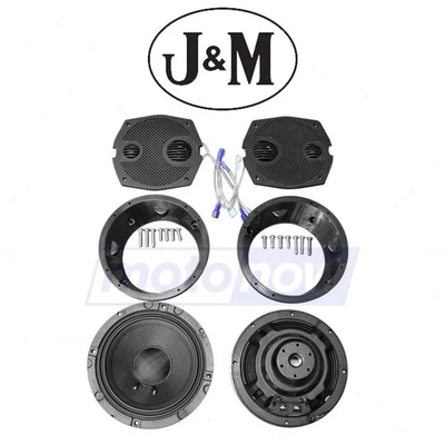 J&M XXR Series 6.71 Fairing Speaker Kit for 2000-2006 Harley Davidson FLHRI sl Foto 1 de 4