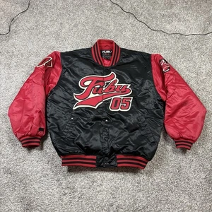 Vintage Fubu Sport Champs 05 Satin Varsity Jacket Black/Red Men's Size XL - Picture 1 of 8