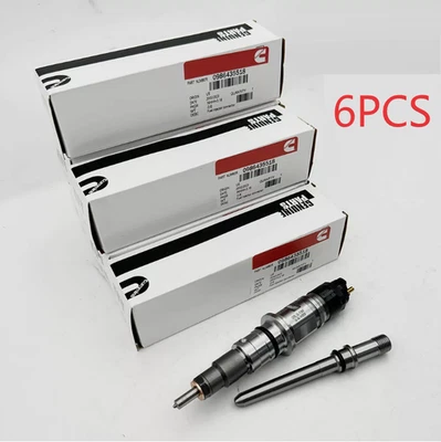 6X 0986435518 Cummins Fuel Injector For 2007-12 Dodge Ram 2500 3500 6.7L Diesel Foto 1 de 4