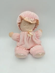 EDEN First Baby Plush Doll Pink Sleeping soft Lovey Toy Satin Pajamas 11" - Picture 1 of 11