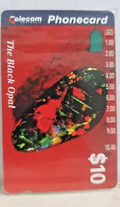 $10 The Black Opal Unused Telecom Australia Phonecard. Mint condition - Picture 1 of 2