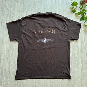 Alive Faith Christian Shirt Matthew 17:20 Adult XL Brown Tee Jesus Love Crewneck - Picture 1 of 7