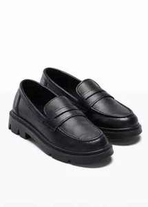 FREEMANS Black Chunky Loafers UK 8 (F702) - Picture 1 of 2