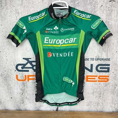 Louis Garneau Europcar Vendee Medium Men's Green Cycling Jersey Short Sleeve - Image 1 of 4