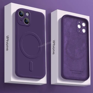 Magnetic Magsafe Silicone Case For iPhone 16 15 14 Pro Max 13 12 11 Phone Cover - Picture 1 of 23