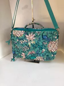 Vera Bradley Laptop Workstation Crossbody Peacock Garden (NOT LAPTOP SLEEVE) - Picture 1 of 15