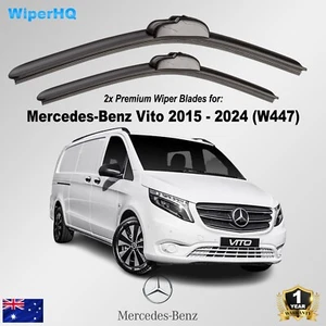 Mercedes Benz Vito 2015 - 2024 Premium Wiper Blade Replacement 28" + 18" Pair - Picture 1 of 8