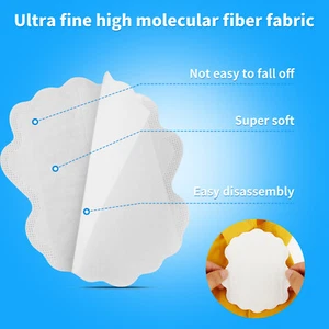 200Pcs Armpit Sweat Pads Comfortable Underarm Sweat Pads Non Visible Sweat ▾ - Picture 1 of 12