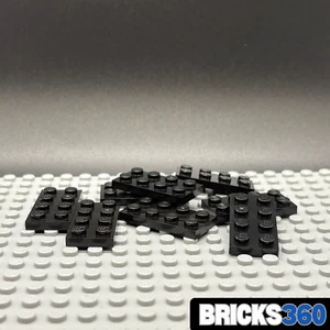 Lego New x8 2x4 Black Flat Plate Building Pieces Studs - Picture 1 of 5