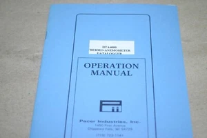 Pacer Industries DTA4000 Hykgro-Thermometer Anemometer Data Logger Manual - Picture 1 of 3