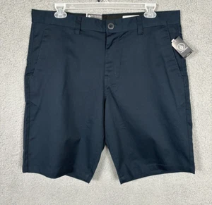 Volcom Mens Frickin Modern Stretch 21" Outseam Shorts Navy Blue 38 NWT's. - Picture 1 of 13