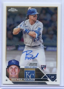 2023 Topps Chrome Brewer Hicklen Rookie Auto
