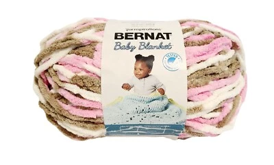 Пряжа для детских одеял Bernat 10,5 унции 300 г 220 ярдов 201 м маленькие розы - Изображение 1 из 4