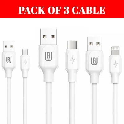 iPhone 1M Lightning to USB Cable Adapter - White - Image 1 of 4