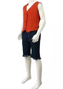 Costume cosplay scimmia D. Rufy, pezzo unico, anime, piccolo *NUOVO* - Foto 1 di 5