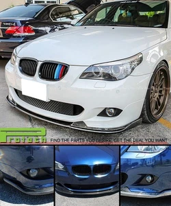 BMW E60 E61 M-Tech 2004-2010 y M-Sport solo CF parachoques delantero fibra de carbono HM - Imagen 1 de 2