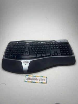 Teclado Ergonómico Natural Microsoft 7000 Modelo 1118 Usado en Excelente Condición Debe See No Dongle Foto 1 de 4