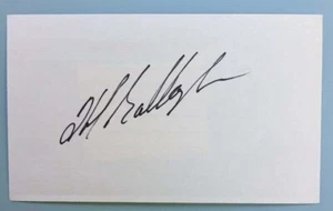 Helen Gallagher Signed 3 “X 5”Index Card Ryans Hope No, No , Nanette Tony Winner - Bild 1 von 1